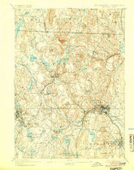 Fitchburg Massachusetts Historical topographic map, 1:62500 scale, 15 X 15 Minute, Year 1893