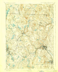 Fitchburg Massachusetts Historical topographic map, 1:62500 scale, 15 X 15 Minute, Year 1893