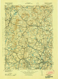 Fitchburg New Hampshire Historical topographic map, 1:125000 scale, 30 X 30 Minute, Year 1943