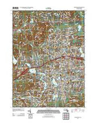 Framingham Massachusetts Historical topographic map, 1:24000 scale, 7.5 X 7.5 Minute, Year 2012