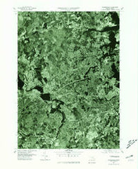 Framingham Massachusetts Historical topographic map, 1:25000 scale, 7.5 X 7.5 Minute, Year 1977