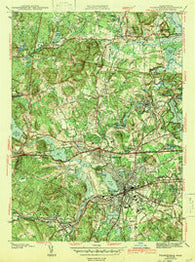 Framingham Massachusetts Historical topographic map, 1:31680 scale, 7.5 X 7.5 Minute, Year 1943