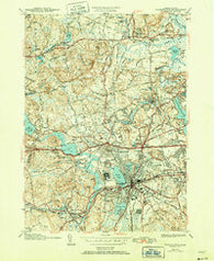 Framingham Massachusetts Historical topographic map, 1:31680 scale, 7.5 X 7.5 Minute, Year 1943