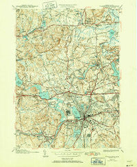 Framingham Massachusetts Historical topographic map, 1:31680 scale, 7.5 X 7.5 Minute, Year 1943