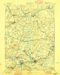 Framingham Massachusetts Historical topographic map, 1:62500 scale, 15 X 15 Minute, Year 1894