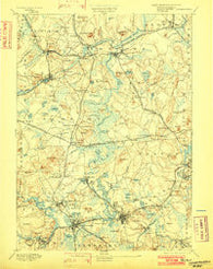 Framingham Massachusetts Historical topographic map, 1:62500 scale, 15 X 15 Minute, Year 1894