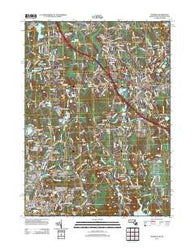 Franklin Massachusetts Historical topographic map, 1:24000 scale, 7.5 X 7.5 Minute, Year 2012