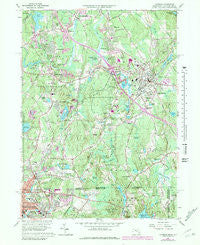 Franklin Massachusetts Historical topographic map, 1:24000 scale, 7.5 X 7.5 Minute, Year 1964