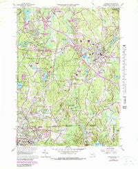 Franklin Massachusetts Historical topographic map, 1:25000 scale, 7.5 X 7.5 Minute, Year 1965