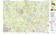 Franklin Massachusetts Historical topographic map, 1:25000 scale, 7.5 X 15 Minute, Year 1987