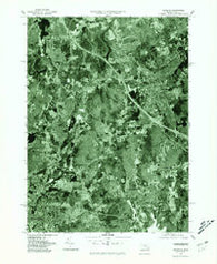 Franklin Massachusetts Historical topographic map, 1:25000 scale, 7.5 X 7.5 Minute, Year 1977