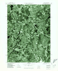 Franklin Massachusetts Historical topographic map, 1:25000 scale, 7.5 X 7.5 Minute, Year 1977