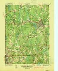 Franklin Massachusetts Historical topographic map, 1:31680 scale, 7.5 X 7.5 Minute, Year 1940