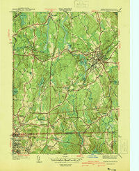Franklin Massachusetts Historical topographic map, 1:31680 scale, 7.5 X 7.5 Minute, Year 1940