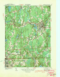 Franklin Massachusetts Historical topographic map, 1:31680 scale, 7.5 X 7.5 Minute, Year 1939