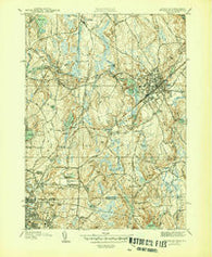 Franklin Massachusetts Historical topographic map, 1:31680 scale, 7.5 X 7.5 Minute, Year 1946