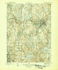 Franklin Massachusetts Historical topographic map, 1:31680 scale, 7.5 X 7.5 Minute, Year 1946