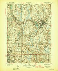 Franklin Massachusetts Historical topographic map, 1:31680 scale, 7.5 X 7.5 Minute, Year 1946