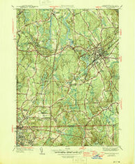 Franklin Massachusetts Historical topographic map, 1:31680 scale, 7.5 X 7.5 Minute, Year 1946