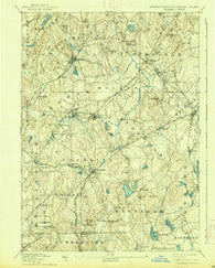 Franklin Massachusetts Historical topographic map, 1:62500 scale, 15 X 15 Minute, Year 1893