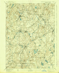 Franklin Massachusetts Historical topographic map, 1:62500 scale, 15 X 15 Minute, Year 1893