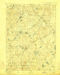 Franklin Massachusetts Historical topographic map, 1:62500 scale, 15 X 15 Minute, Year 1893