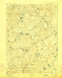 Franklin Massachusetts Historical topographic map, 1:62500 scale, 15 X 15 Minute, Year 1893