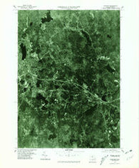 Gardner Massachusetts Historical topographic map, 1:25000 scale, 7.5 X 7.5 Minute, Year 1975