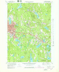 Gardner Massachusetts Historical topographic map, 1:25000 scale, 7.5 X 7.5 Minute, Year 1970