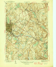 Gardner Massachusetts Historical topographic map, 1:31680 scale, 7.5 X 7.5 Minute, Year 1946