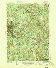 Gardner Massachusetts Historical topographic map, 1:31680 scale, 7.5 X 7.5 Minute, Year 1946