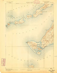 Gay Head Massachusetts Historical topographic map, 1:62500 scale, 15 X 15 Minute, Year 1893