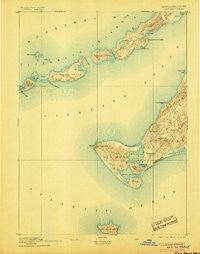Gay Head Massachusetts Historical topographic map, 1:62500 scale, 15 X 15 Minute, Year 1893