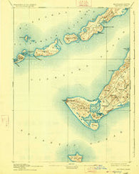 Gay Head Massachusetts Historical topographic map, 1:62500 scale, 15 X 15 Minute, Year 1893