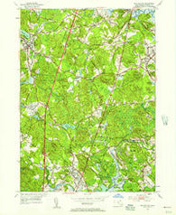 Georgetown Massachusetts Historical topographic map, 1:24000 scale, 7.5 X 7.5 Minute, Year 1953