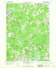 Georgetown Massachusetts Historical topographic map, 1:24000 scale, 7.5 X 7.5 Minute, Year 1966