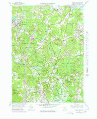 Georgetown Massachusetts Historical topographic map, 1:25000 scale, 7.5 X 7.5 Minute, Year 1966