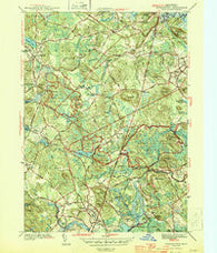 Georgetown Massachusetts Historical topographic map, 1:31680 scale, 7.5 X 7.5 Minute, Year 1944