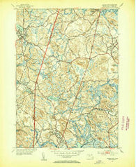 Georgetown Massachusetts Historical topographic map, 1:31680 scale, 7.5 X 7.5 Minute, Year 1953
