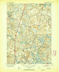 Georgetown Massachusetts Historical topographic map, 1:31680 scale, 7.5 X 7.5 Minute, Year 1953