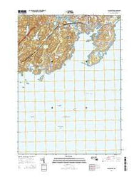 Gloucester Massachusetts Current topographic map, 1:24000 scale, 7.5 X 7.5 Minute, Year 2015