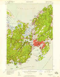 Gloucester Massachusetts Historical topographic map, 1:24000 scale, 7.5 X 7.5 Minute, Year 1949