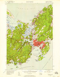Gloucester Massachusetts Historical topographic map, 1:24000 scale, 7.5 X 7.5 Minute, Year 1949