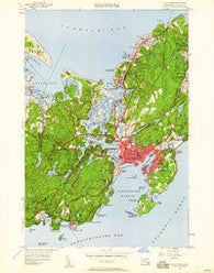 Gloucester Massachusetts Historical topographic map, 1:24000 scale, 7.5 X 7.5 Minute, Year 1949