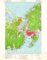 Gloucester Massachusetts Historical topographic map, 1:24000 scale, 7.5 X 7.5 Minute, Year 1960