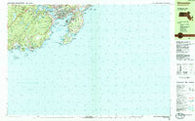 Gloucester Massachusetts Historical topographic map, 1:25000 scale, 7.5 X 15 Minute, Year 1984