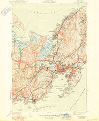 Gloucester Massachusetts Historical topographic map, 1:31680 scale, 7.5 X 7.5 Minute, Year 1944