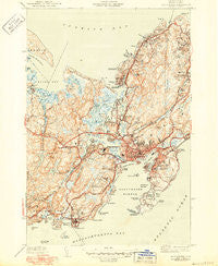 Gloucester Massachusetts Historical topographic map, 1:31680 scale, 7.5 X 7.5 Minute, Year 1944