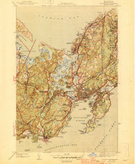 Gloucester Massachusetts Historical topographic map, 1:31680 scale, 7.5 X 7.5 Minute, Year 1945
