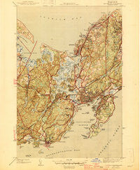 Gloucester Massachusetts Historical topographic map, 1:31680 scale, 7.5 X 7.5 Minute, Year 1945